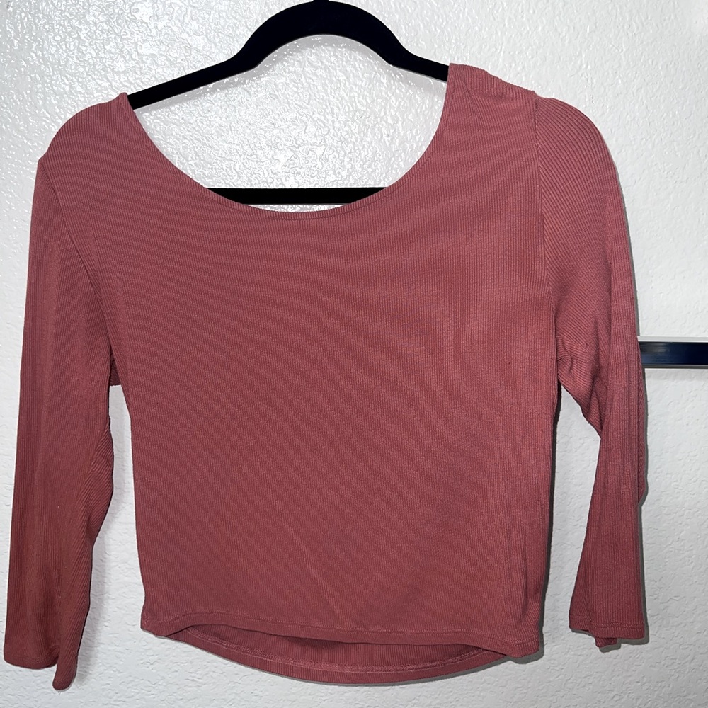 Dark peach forever 21 crop top